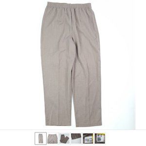Vintage Pull On Pants Women sz 16 Light Brown Trouser High Rise by Shelly David